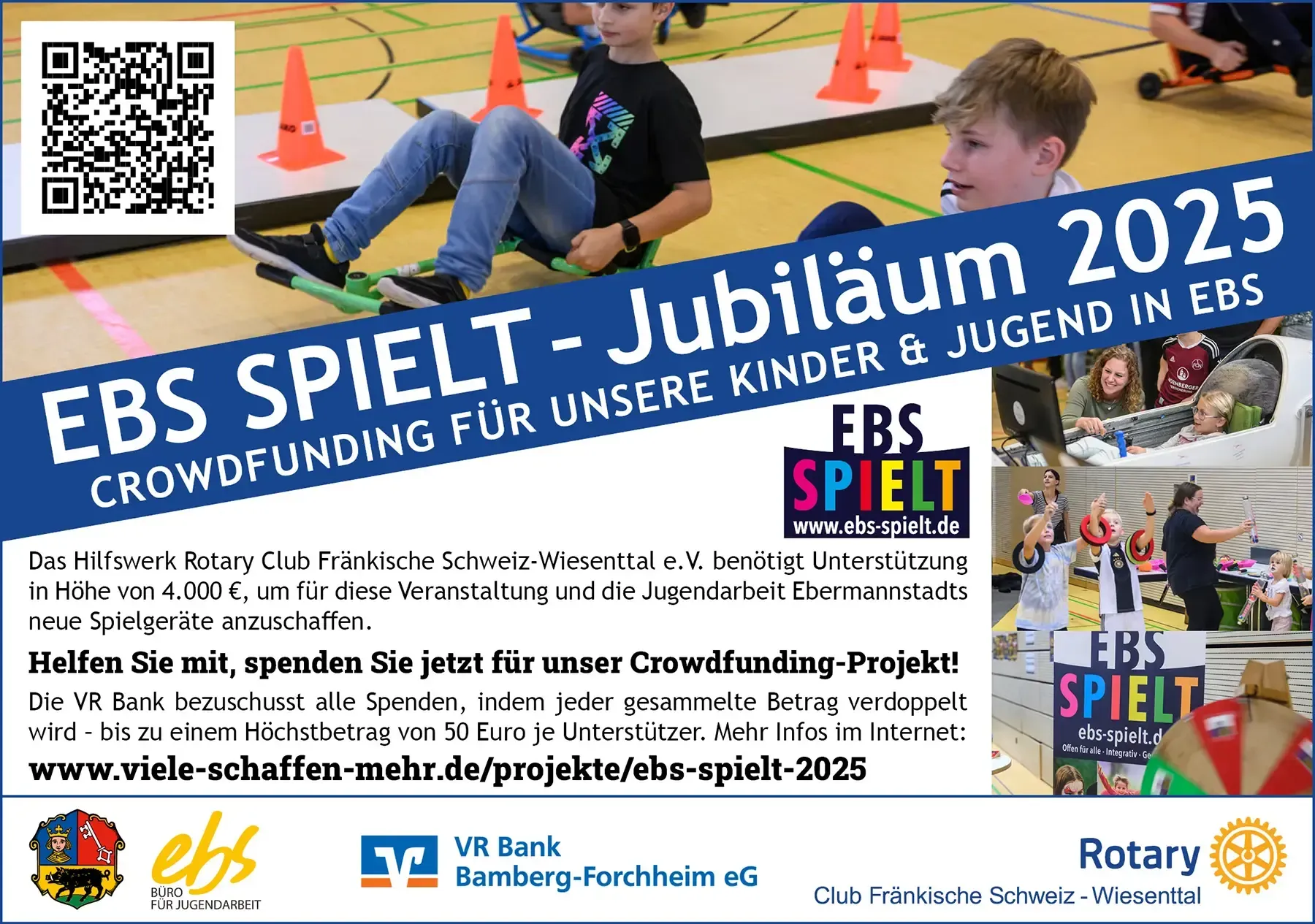 EBS SPIELT - Crowdfunding-Anzeige 2025